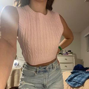H&M Pink Sweater Vest/Top